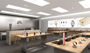 Boutique de téléphone portable en bois personnalisé, Design intérieur pour téléphone portable, décoration de magasin, accessoires de téléphone électroniques, affichage <span class=keywords><strong>She</strong></span> - Product Image 4