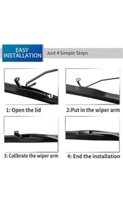 Kction Essuie-glace hybride économique le plus vendu, fixation U/J, compatible avec 90 % des voitures, très demandé en Indonésie, adapté pour Honda, Toyota - Product Image 2