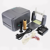 TSC TTP-244 Pro Printer, Printer kode batang pita karbon Transfer termal berperekat
