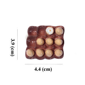 Yiwu Wintop Mooie Miniatuur Groot Gebakken Ei Ontwerp Hars Flatback Grote Cabochon Bedels Voor Sleutelhanger Sleutelhanger - Product Image 5