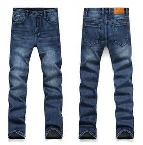 באיכות גבוהה Mens חורף מקרית למתוח ג 'ינס אופנה בתוספת גודל ג' ינס מכנסיים