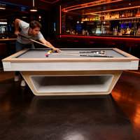 Table de billard de compétition de qualité professionnelle en bois massif de Jiangxi, sur mesure, avec système de retour de billes, 8 pieds, 9 pieds, 3 billes, 4 billes, sans