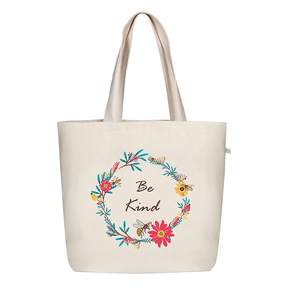 Bolsa de Lona con Diseño de Cara Sonriente, Tamaño Mediano, Asa Superior, Bolsa de Compras para Uso Diario, Opciones Multicolores - Product Image 3