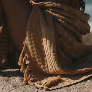 מותאם אישית כותנה ארוג מובלט אקארד לוגו חוף מגבת - Product Image 3