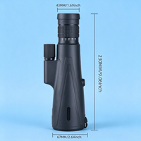 Télescope monoculaire haute puissance HD 10-30X52 avec zoom, réglage manuel de la mise au point, étanche à 1000 m, pour la chasse en plein air et l'observation des oiseaux