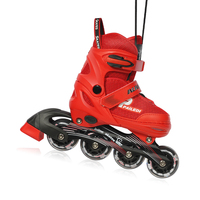 PAPAISON Patins à roulettes en ligne pour enfants, très vendus, avec 4 roues en PU lumineuses, frein en TPR, roulement en acier au carbone ABEC-7, en stock