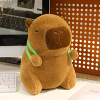 Adorable Peluche Capybara Cinq Styles Mignons Rembourrage Doux et Entièrement Élastique Décoration de Bureau Adorable Cadeau pour les Fans de Dessins Animés