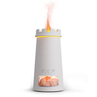 Nouvel Arrivage Diffuseur d'Arômes Phare Ultrasonique, Humidificateur Sept Couleurs, Lampe d'Ambiance de Bureau Style Flamme pour la Maison