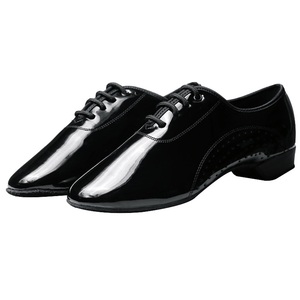 Chaussures <span class=keywords><strong>de</strong></span> <span class=keywords><strong>danse</strong></span> standard nationales pour garçons, à talon bas, semelle souple, pour la valse, en cuir brillant, pour la <span class=keywords><strong>danse</strong></span> carrée - Product Image 2