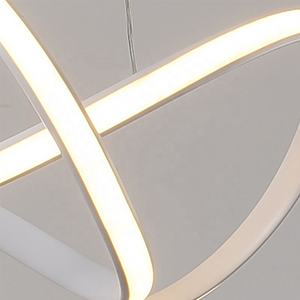 โคมไฟแขวน LED สไตล์นอร์ดิกที่ทันสมัยสำหรับโรงแรมบ้านห้องครัวตกแต่งห้องทานอาหารโคมไฟระย้าโลหะสุดสร้างสรรค์ - Product Image 6