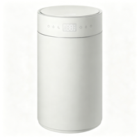 Humidificateur ultrasonique à brume fraîche, design épuré, filtre de purification d'air aux ions argent, silencieux, rappel de niveau d'eau faible, pour chambre à coucher domestique
