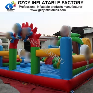 Château <span class=keywords><strong>gonflable</strong></span> Fun City à prix d'usine, certifié CE, en PVC, pour parc sportif, <span class=keywords><strong>jardin</strong></span>, usage résidentiel, aire de jeux extérieure - Product Image 2
