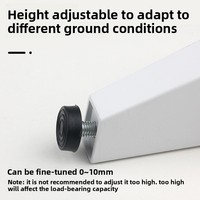 Vente directe usine : Pieds de canapé réglables en alliage d'aluminium, pieds de support pour table basse, quincaillerie de mobilier moderne et simple pour armoire