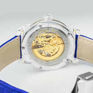 Luxury Sapphire Glass <b>Case</b> New Arrival Men Fashion <b>Watch</b> Hollow Out Gold Dial Automatic Mechanical Skeleton <b>Watches</b> for Men OEM - Product Image 5