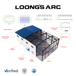 Nóng Bán Chi phí thấp đúc sẵn Kết Cấu Thép lưu trữ nhà kho xây dựng nhà kho prefab kết cấu thép xây dựng - Product Image 2
