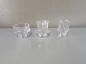 Bán Buôn Pha Lê Rõ Ràng Glass Tumbler Mô Hình Thẳng Đứng Đa-Sử Dụng Taper Tealight Chủ Cho Nhà & Đám Cưới Nến Lọ Đèn Lồng - Product Image 6