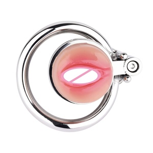 FRRK Metal Chastity Cage Penis Lock Male Chastity Device Wearable Vagina BDSM Bondage Restraint Device Sex <b>Toy</b> <b>for</b> <b>Man</b> - Product Image 3