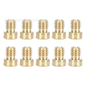 Kit de gicleurs principaux en laiton M5x8x6 pour réparation du système de carburant de moto, 10 pièces - Product Image 4