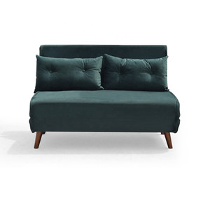 Nouveau Modèle Pliant Couchette Convertible <span class=keywords><strong>Futon</strong></span> Velours Tissu Chaise Canapé-Lit pour le <span class=keywords><strong>Salon</strong></span> - Product Image 1