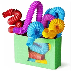 Prezzo all'ingrosso a buon mercato tubi Pop giocattoli sensoriali giocattoli sensoriali per bambini agitarsi giocattoli sensoriali tubo Pop magico tubo di plastica Pop