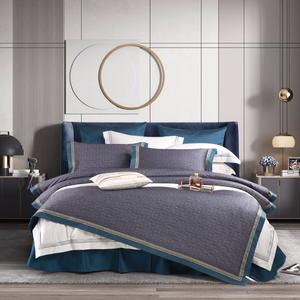 Egipcio grapa larga 60S algodón 4 piezas lujo cinco estrellas Hotel 100% algodón ropa de cama - Product Image 4