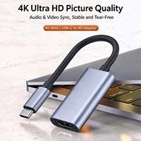 Câble convertisseur audio-vidéo 4K USB Type C vers HDTV pour Mac‑book, téléphone mobile, tablette, ordinateur et projecteur
