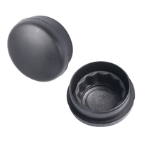 Nouvelle bouchon de protection décoratif universel noir en caoutchouc à double anneau d'étanchéité, anti-poussière et étanche pour trou de vis de châssis automobile