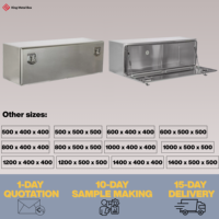 Boîte à outils sous châssis en aluminium sur mesure modèle Europe KMB FZ-TB1-04, étanche, thermolaquée, légère et durable, 1000x500x500mm