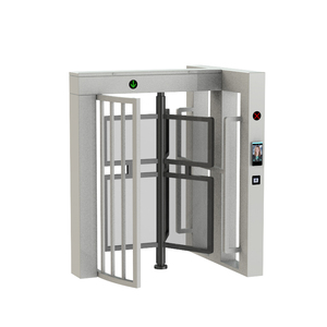 Porte tourniquet de contrôle d'accès pleine hauteur Rotors à 120 degrés Barrière à rabat pour capteur d'empreintes digitales RFID pour barrière de foule de sécurité - Product Image 4