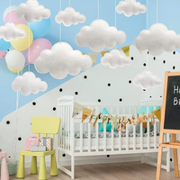 Décoration Nuage en Feutre Suspendue pour Chambre d'Enfant, Ornement Créatif et Adorable, Design Cartoon, Breloque de Sac Mignonne