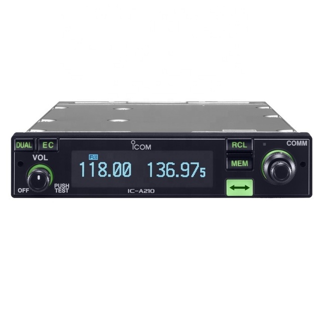 VHF Airband Mobile Radio Icom IC-A210 Transceiver with White OLED Display and White Key Backlight