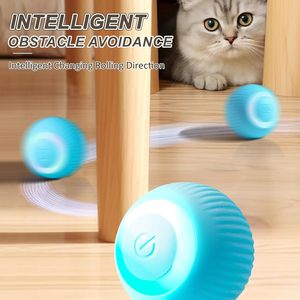 Jouets à mâcher électriques intelligents à roulement automatique pour chiens, balle interactive sauteuse en plastique, petite, sûre, bleue/rose, 35-55g, pour l'extérieur - Product Image 2