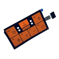Sensor Tekanan Pad Film Tipis FSR Saklar Membran Fleksibel Keyboard Sentuh Kapasitif LED Backlit untuk Pengontrol Jarak Jauh