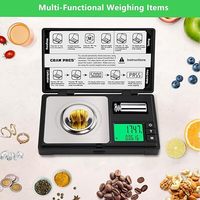 Balance de poche numérique pour bijoux 50g x 0,001g, affichage LCD fin, précision de 0,001 gramme pour diamants et métaux précieux, alimentée par piles