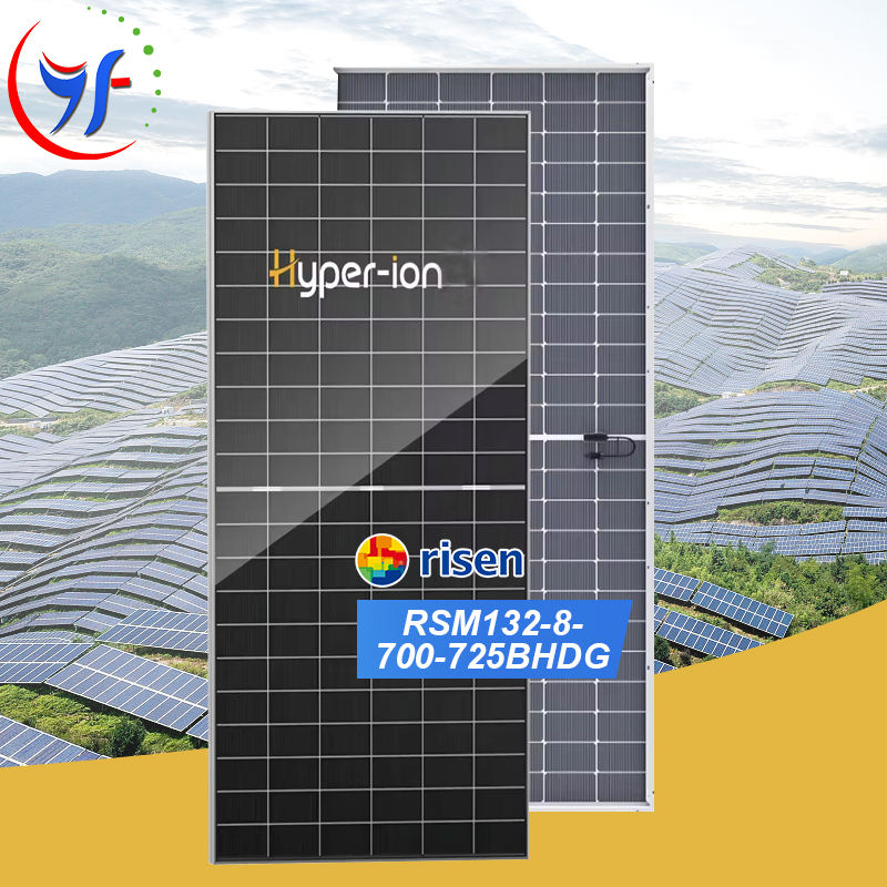 Risen Energy Solar Panels - 725W HJT Bifacial Dual Glass