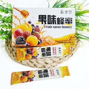 Tai Shenghuang Brand Delicious Fruit <b>Honey</b> Beverage Sweet Taste Rich Flavor Mixed Fruit Sachet 20g Yellow Box Pack - Product Image 6