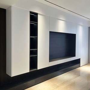 Mueble de TV Moderno de Lujo 2025, Diseño de Última Generación, Madera Maciza, Mueble Inteligente para Sala de Estar y Dormitorio para Hoteles - Product Image 1