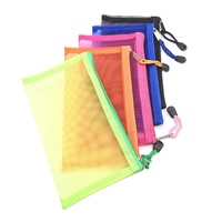 Sac de voyage multifonctionnel en nylon avec fermeture éclair, léger et durable, pour cosmétiques et crayons