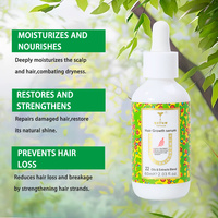 Sérum de croissance des cheveux à la biotine de marque privée huile de romarin au gingembre huile nourrissante pour le cuir chevelu Anti-chute de cheveux sérum de croissance des cheveux huile 100 ml