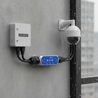 Extender PoE Gigabit Tahan Air IP67 Jarak Jauh 1 in 1 Out 90w untuk Pemantauan Jaringan