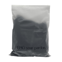Sac d'emballage pour vêtements en plastique transparent givré mat refermable avec fermeture éclair et logo personnalisé