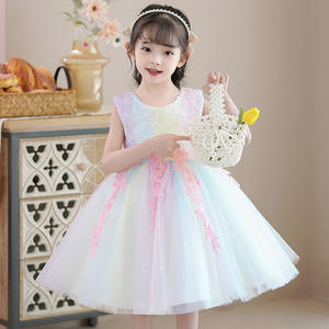 Vestito da festa per neonate Backless elegante pizzo compleanno <span class=keywords><strong>abiti</strong></span> da sposa bambino bambini vestito da principessa per 2-12 anni vestiti del bambino - Product Image 5