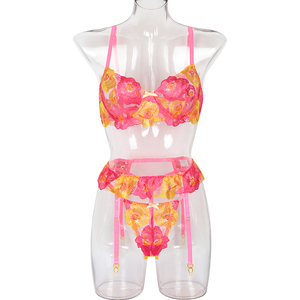 Sexy Dessous Spitze Transparente Unterwäsche Frauen Sinnliche Dessous Frau Sexy Höschen Dessous 3 Stück #0703 - Product Image 5