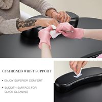 Table de manucure pliable, bureau pour technicien des ongles, poste de travail portable avec roulettes, grand tiroir, repose-poignet pour client, sac de transport
