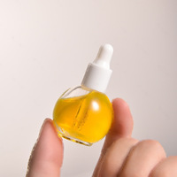 En stock – Flacon vide de 15 ml pour vernis à ongles ou huile à cuticules avec bouchon à vis et pinceau – Échantillon gratuit – Vente en gros – Forme ronde – Offre spéciale
