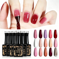 Vernis à ongles gel UV LED sans HEMA ni TPO, application fluide, haute brillance, marque privée, vente en gros directe usine