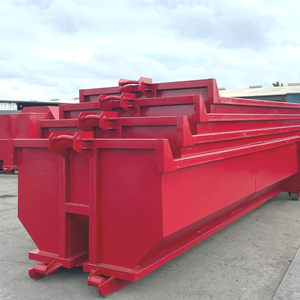 Atık kurtarma için açık havada istiflenebilir küvet tarzı kanca asansör Bin asansör çöp - Product Image 5