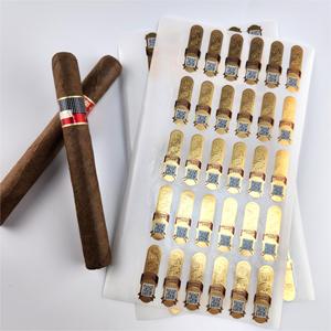 Tùy Chỉnh Dập Nổi Cigar Vòng Giấy Sticker Lá Vàng Nghệ Thuật Cigar Ban Nhạc Với Chất Kết Dính Cá Nhân Nhãn Cho Xì gà - Product Image 3