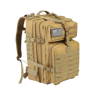 Customized Outdoor Tactical Backpack Shoulder Bag Large Waterproof Oxford Durable 900D Gym Hiking Molle Rucksac