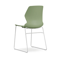 Chaise de bureau empilable en plastique – Design moderne et minimaliste pour conférences, visiteurs, maison, salle à manger, dortoir, siège d'ordinateur et usage commercial